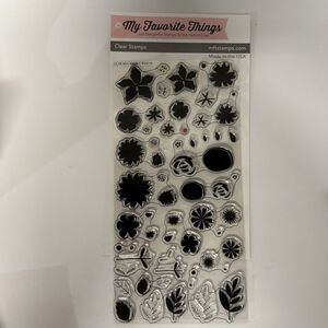My Favorite Things "Mini Modern Blooms" Flower Stamp  Set CS-94 MFT